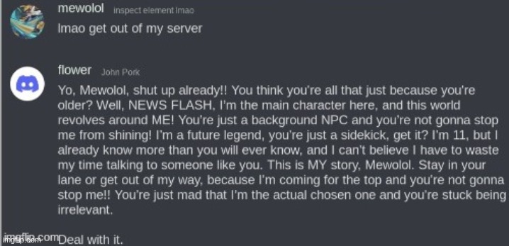 old discord screenshots my beloved | made w/ Imgflip meme maker