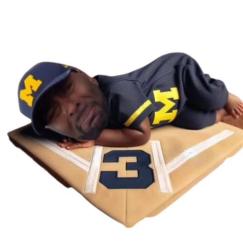 Sherrone Moore 3rd base meme Blank Meme Template