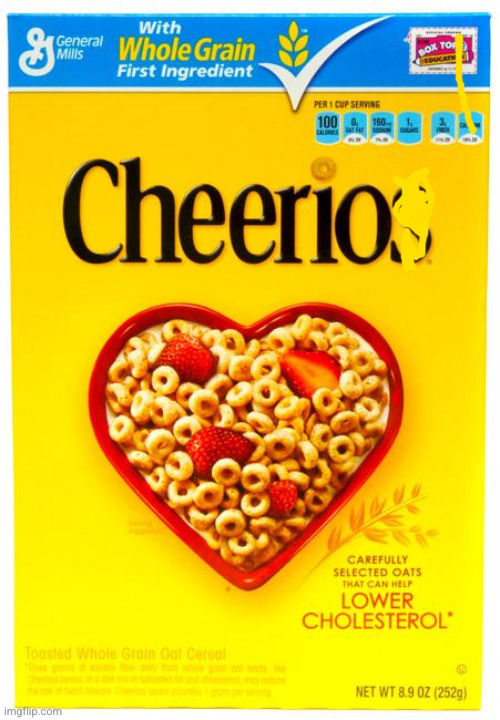 cheerios box | image tagged in cheerios box | made w/ Imgflip meme maker