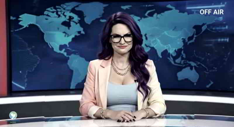 AI White Liberal News Blank Meme Template