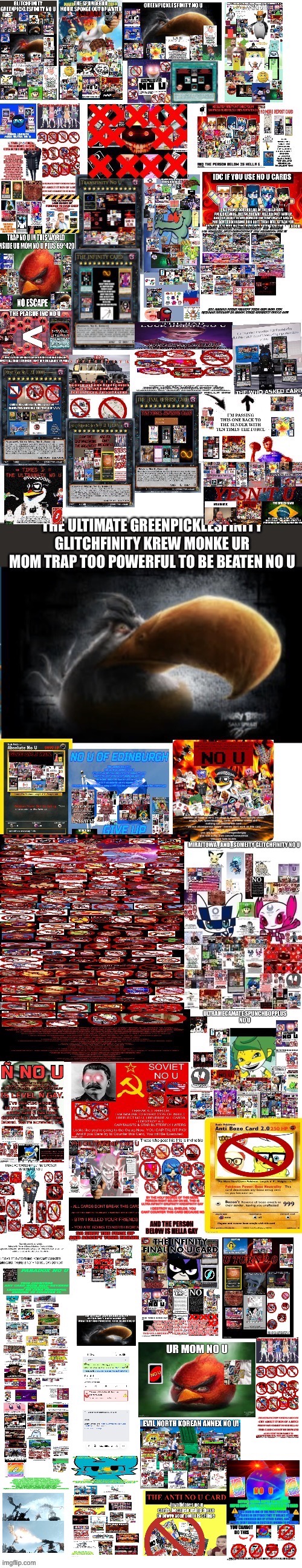 No u card finally done! | image tagged in no u | made w/ Imgflip meme maker