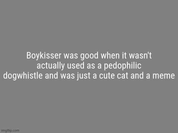 Tbh | Boykisser was good when it wasn't actually used as a pedophilic dogwhistle and was just a cute cat and a meme | image tagged in the avaritia image | made w/ Imgflip meme maker