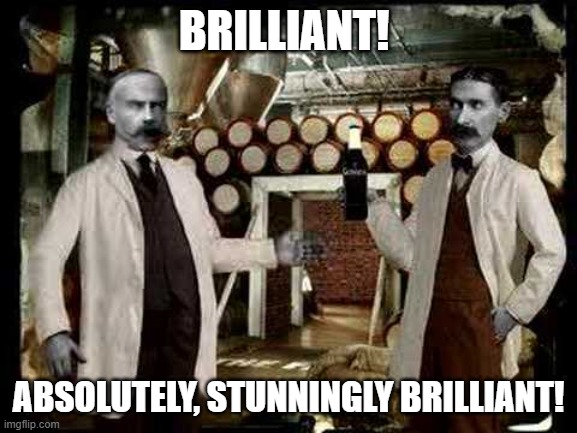 Brilliant! | BRILLIANT! ABSOLUTELY, STUNNINGLY BRILLIANT! | image tagged in brilliant | made w/ Imgflip meme maker