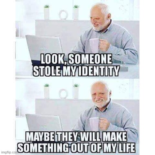 Stolen ID | image tagged in repost | made w/ Imgflip meme maker