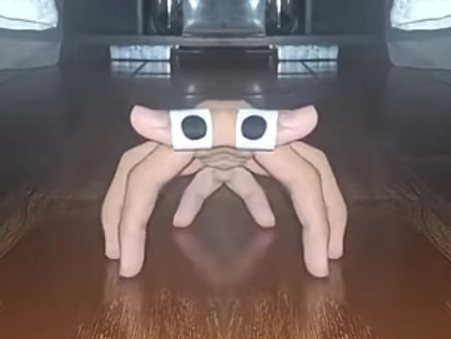 Stick bug finger Blank Meme Template