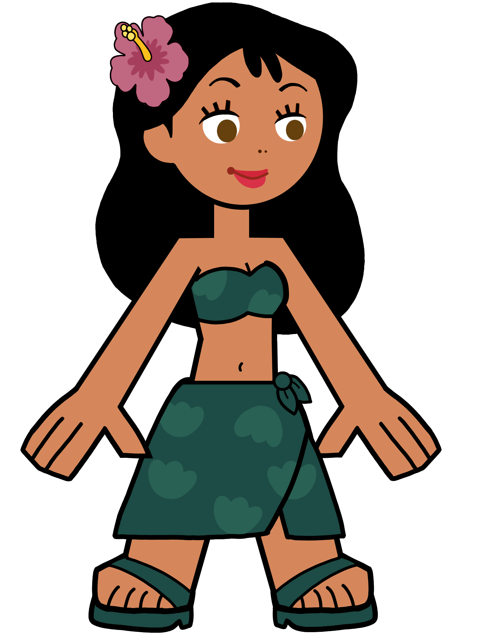 Nani Pelekai in Hero 108 Style Blank Meme Template