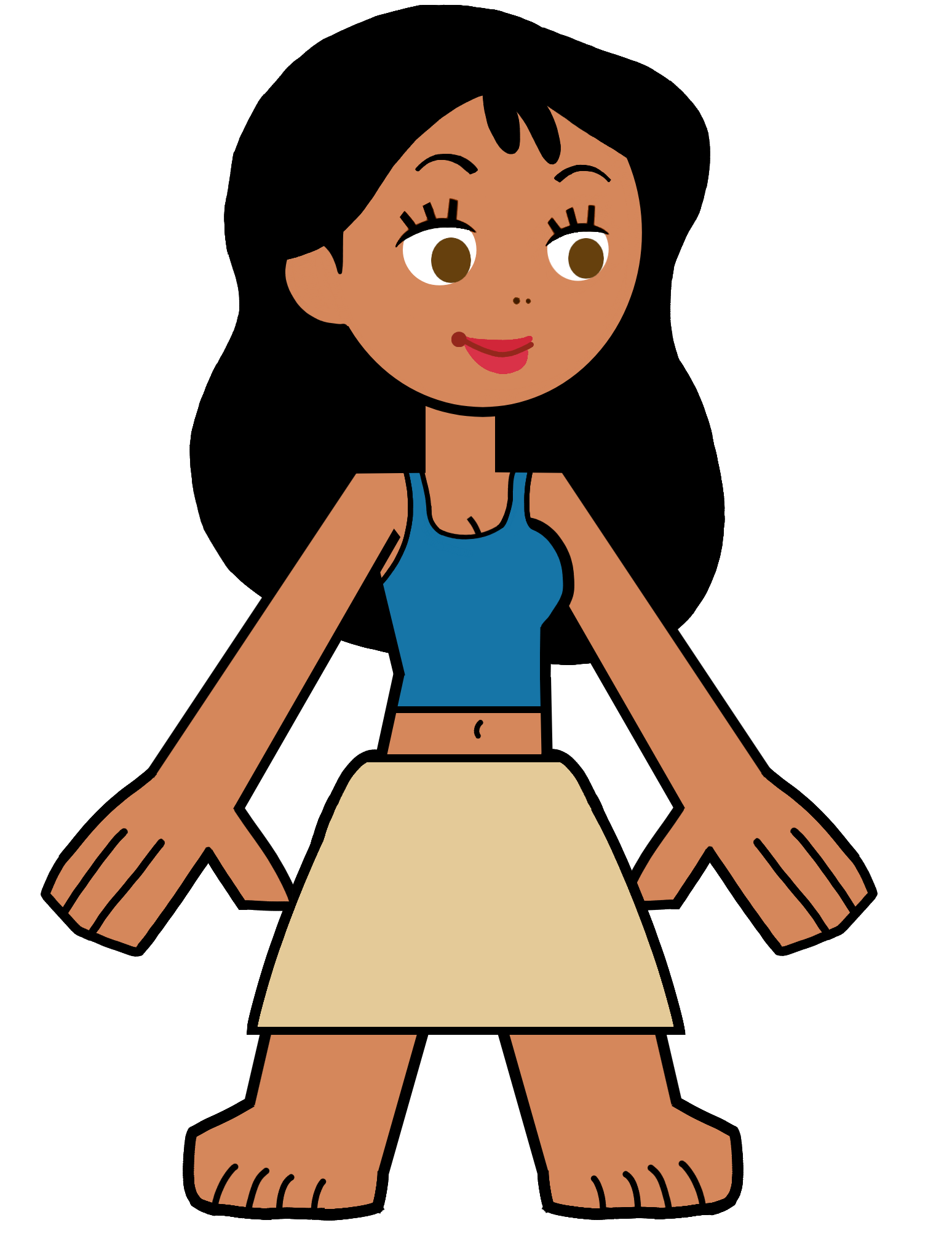 Nani Pelekai in Hero 108 Style Blank Meme Template