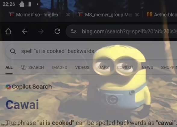 Welcome back to ai is cooked | made w/ Imgflip meme maker