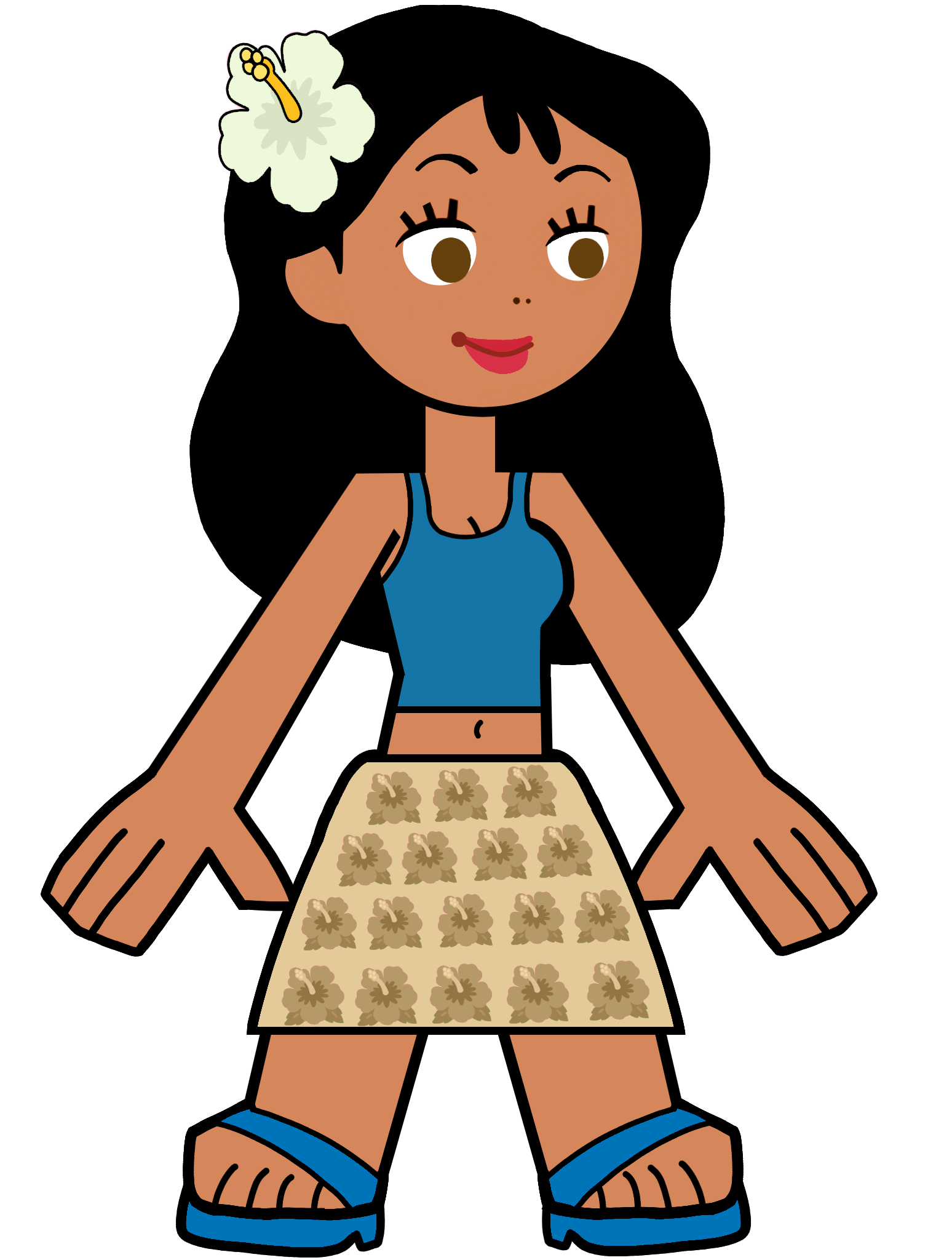 Nani Pelekai in Hero 108 Style Blank Meme Template