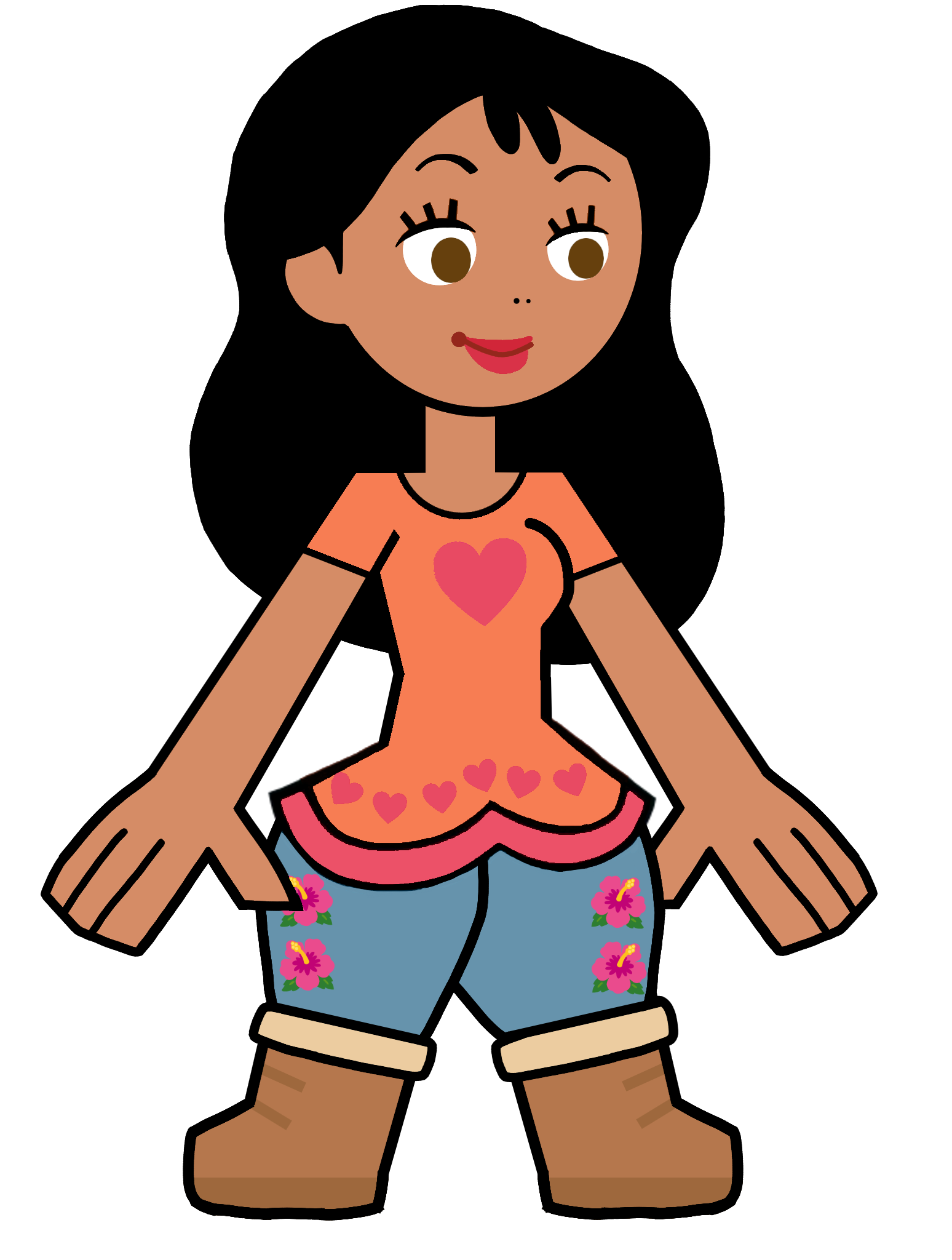 Nani Pelekai in Hero 108 Style Blank Meme Template