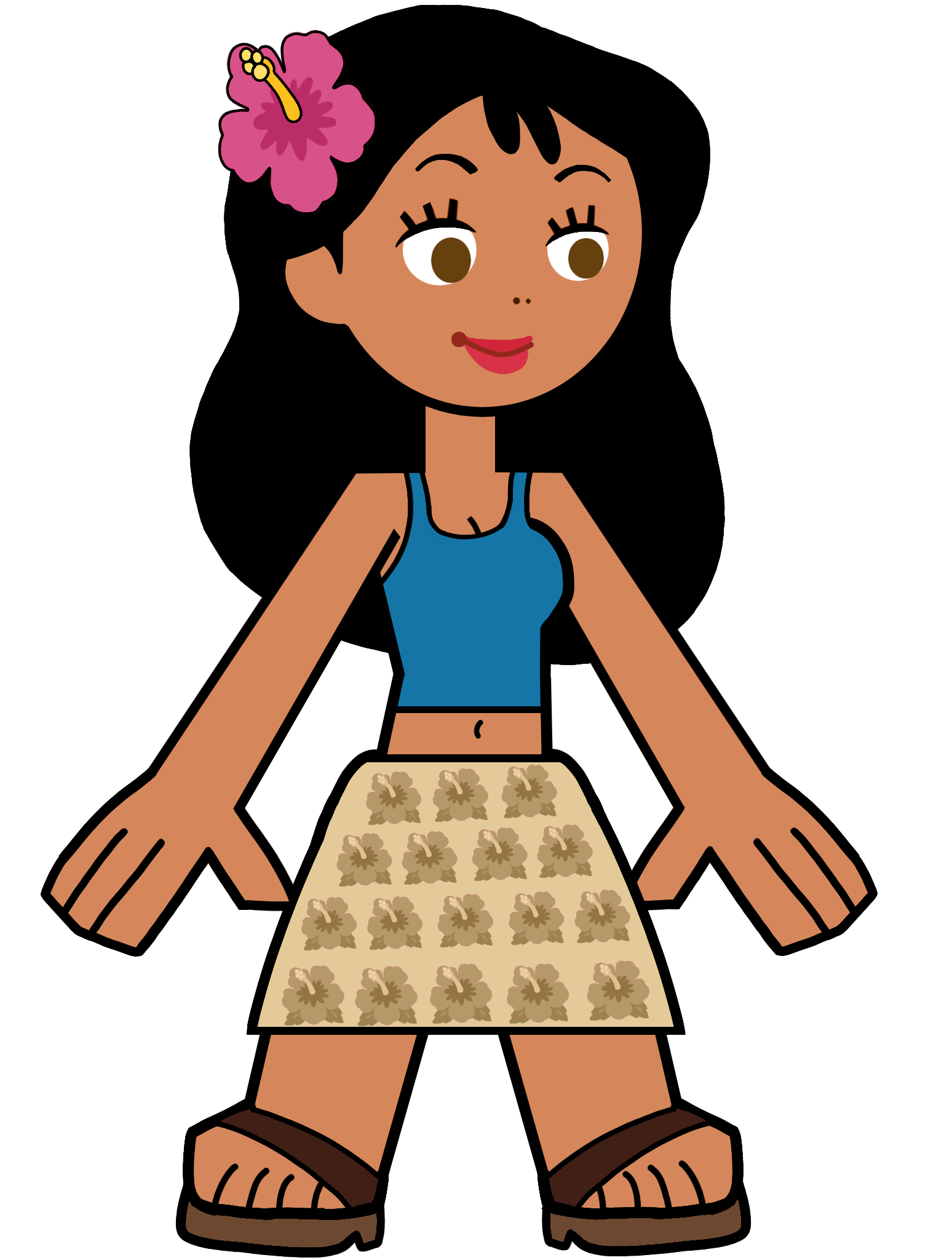 Nani Pelekai in Hero 108 Style Blank Meme Template