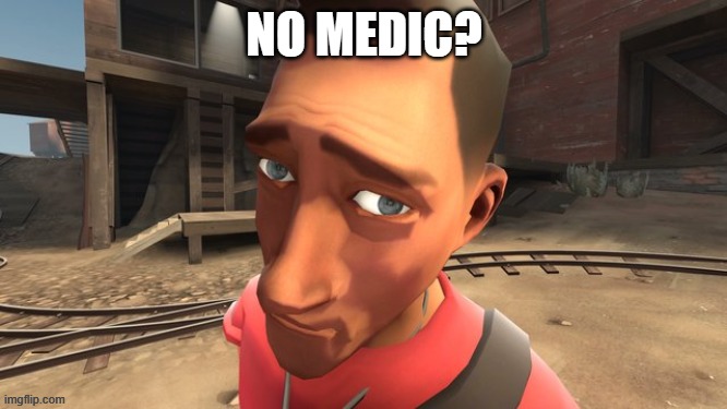 no bitches? | NO MEDIC? | image tagged in no bitches | made w/ Imgflip meme maker