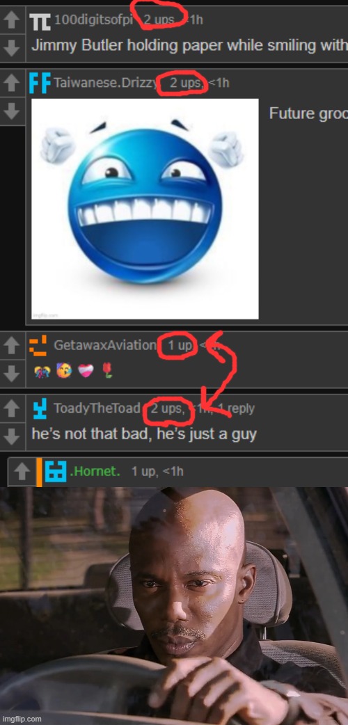 best first btw | image tagged in doakes | made w/ Imgflip meme maker