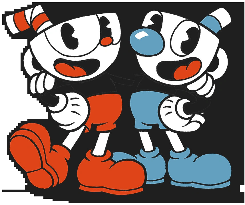 Cuphead and Mugman Blank Meme Template