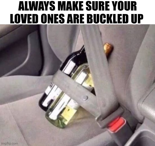 Always Make Sure Your Loved Ones Are Buckled Up | ALWAYS MAKE SURE YOUR LOVED ONES ARE BUCKLED UP | image tagged in chrisjoines1 | made w/ Imgflip meme maker
