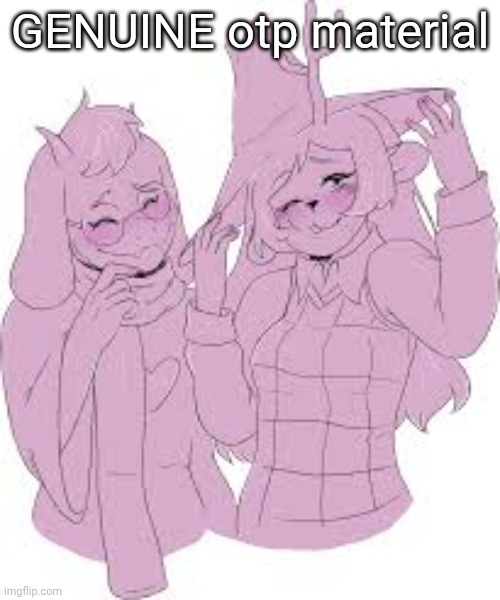 ralselle is my crack ship | GENUINE otp material | image tagged in deltarune | made w/ Imgflip meme maker