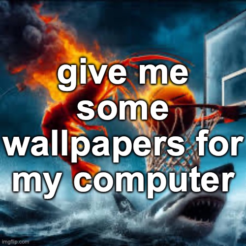 Ballin shrimp | give me some wallpapers for my computer | image tagged in ballin shrimp | made w/ Imgflip meme maker