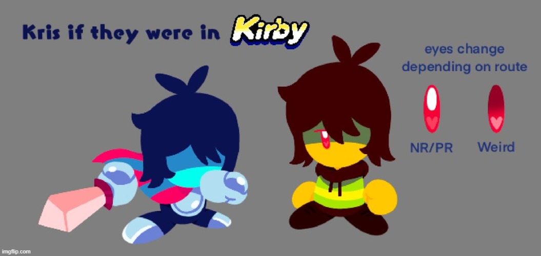 kirby + kris = noice :)  (MEME FOR THE WAR) | made w/ Imgflip meme maker