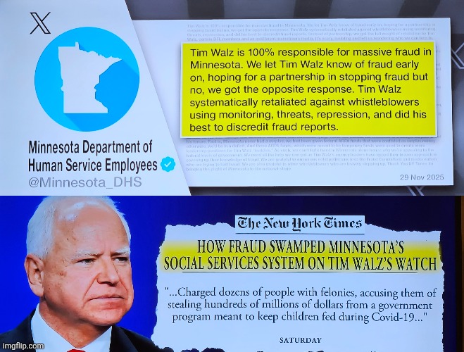 Trump to terminate temporary protected status for Somalis in Minnesota | image tagged in tim walz,minnesota,democrat fraud,tim walz fraud,somalis,welfare | made w/ Imgflip meme maker