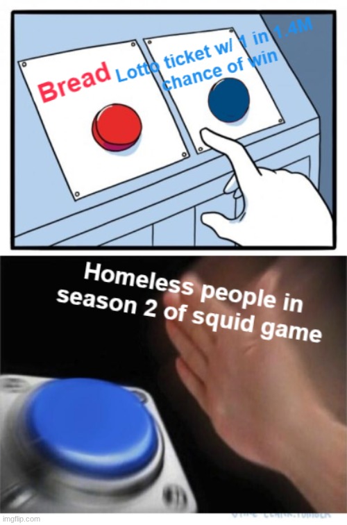 Two buttons | image tagged in two buttons | made w/ Imgflip meme maker