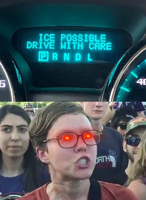 image tagged in triggered liberal,memes,ice,democrats,illegal immigrants,warning | made w/ Imgflip meme maker