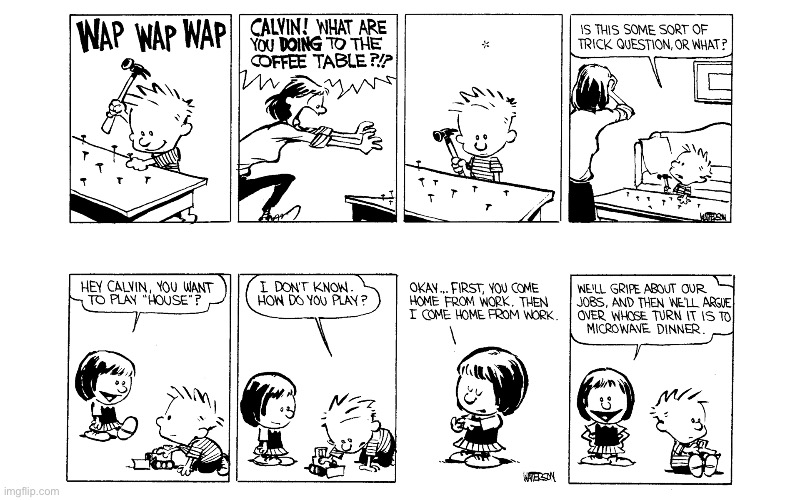 image tagged in calvin and hobbes,comics | made w/ Imgflip meme maker