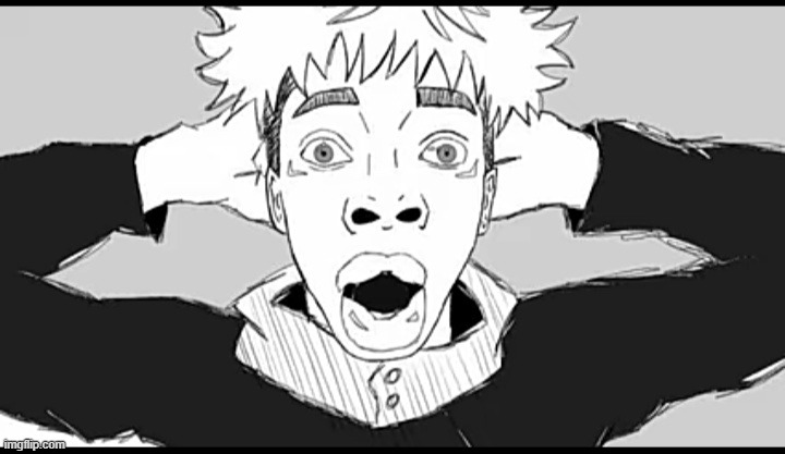 image tagged in shocked yuji | made w/ Imgflip meme maker