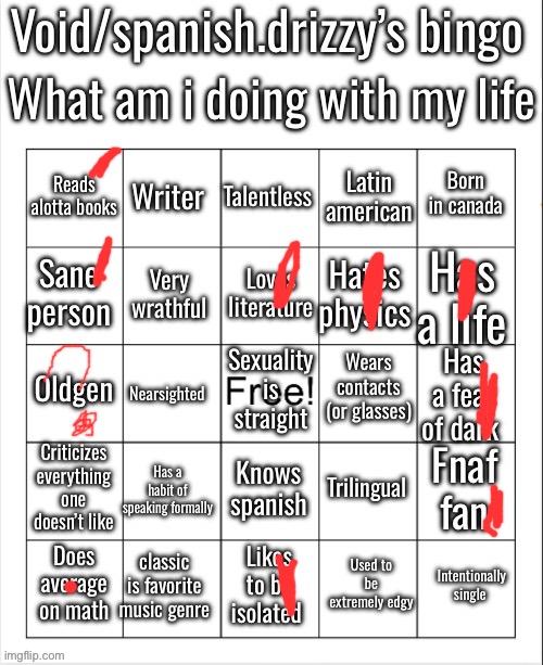 question mark on “oldgen” is because I’m unsure | image tagged in void s bingo | made w/ Imgflip meme maker