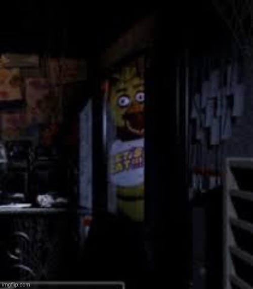 i’m hungry | image tagged in chica looking in window fnaf | made w/ Imgflip meme maker