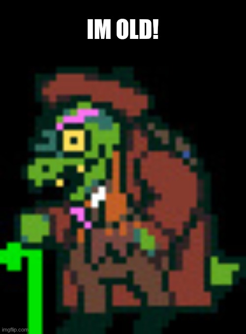 gerson boom | IM OLD! | image tagged in gerson boom | made w/ Imgflip meme maker