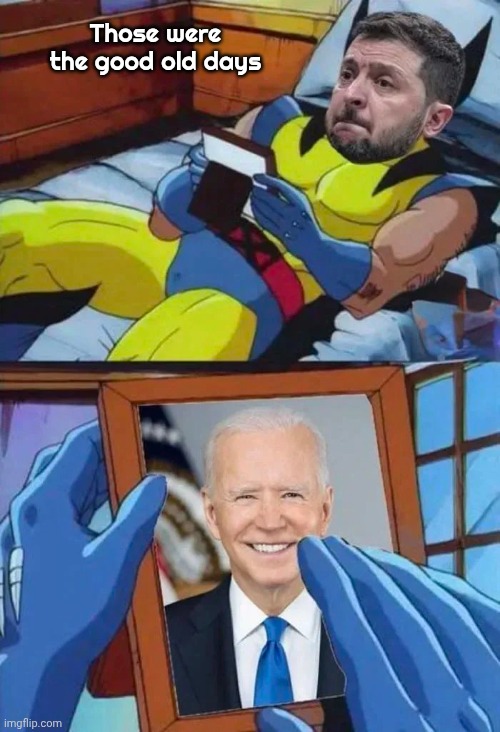 Zelensky now | Those were the good old days | image tagged in sorry not sorry,blood on his hands,show me the money,pardon me,criminal | made w/ Imgflip meme maker