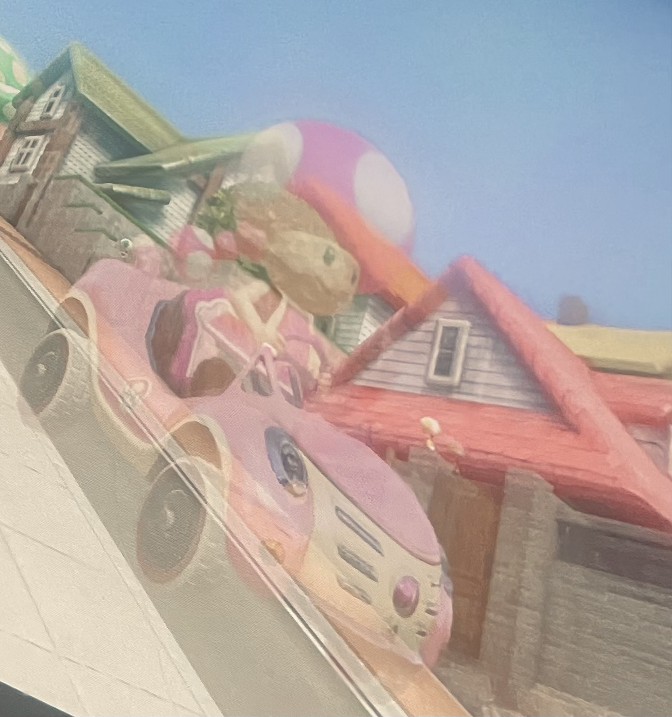 Toad Mario Kart 8 Mirror Image Mode Blank Meme Template