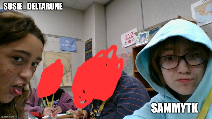 SUSIE_DELTARUNE; SAMMYTK | made w/ Imgflip meme maker
