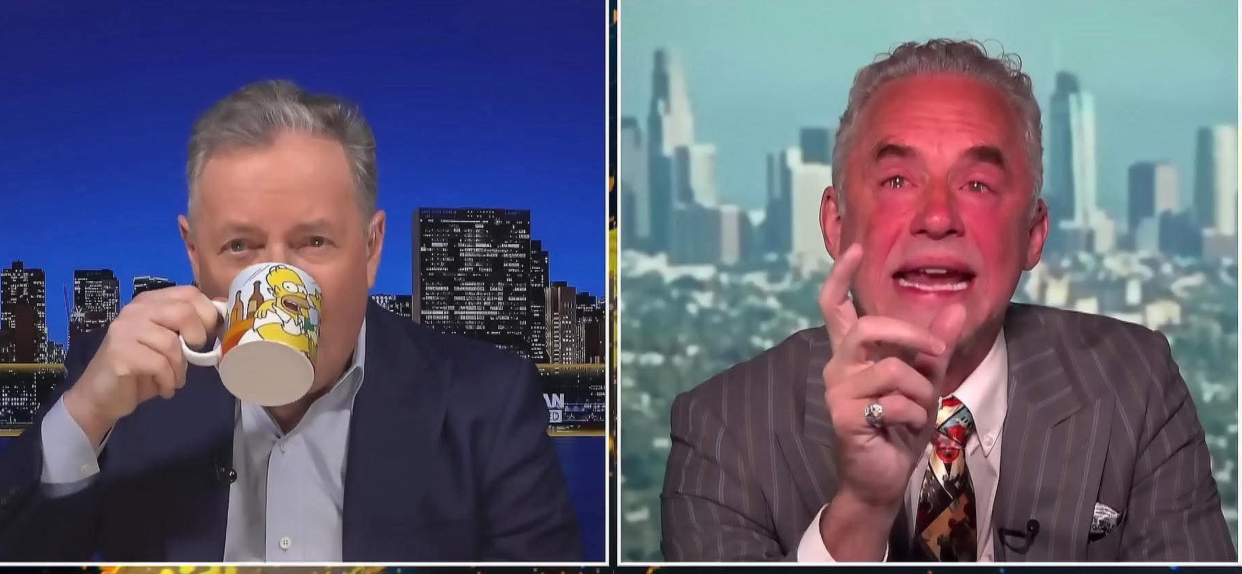 Piers Morgan Jordan Peterson Blank Meme Template