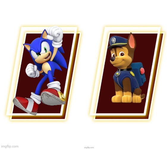 Sonic and chase rival interaction | image tagged in fun | made w/ Imgflip meme maker