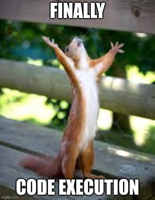 finally code execution