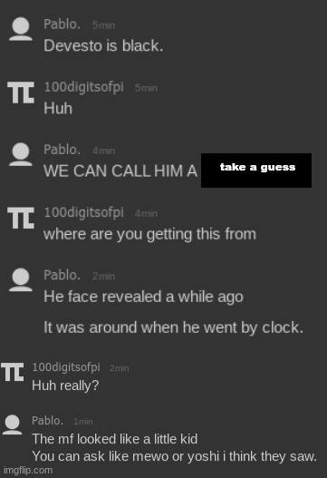 take a guess | made w/ Imgflip meme maker