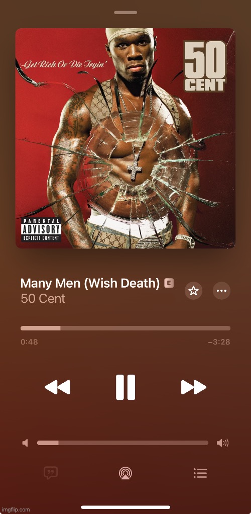 What I’m listening to | image tagged in music,50 cent,hip hop | made w/ Imgflip meme maker