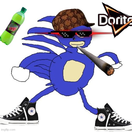 My stupid attempt at MLG | image tagged in sanic,mlg,the great meme reset,great meme reset,saanic | made w/ Imgflip meme maker