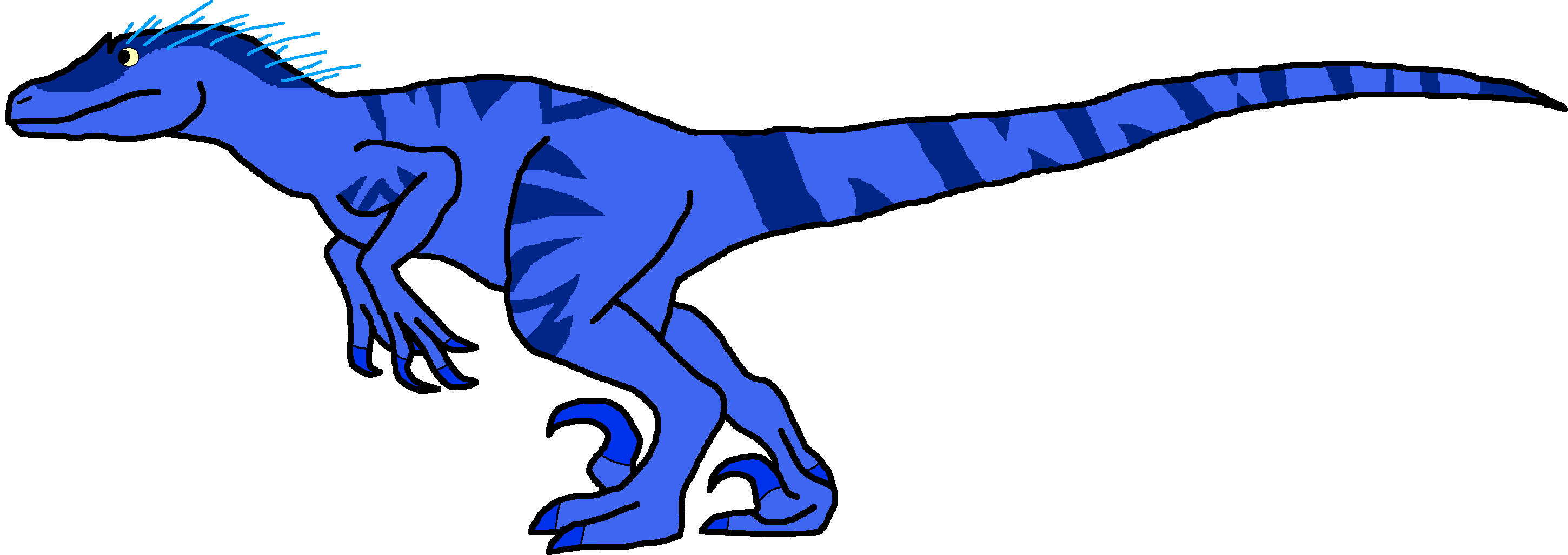 Male Velociraptor Variant B (Paleoverse + EOIverse) Blank Meme Template