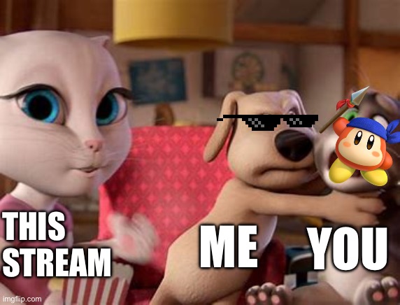 Talking Tom Getting Choked | THIS STREAM ME YOU | image tagged in talking tom getting choked | made w/ Imgflip meme maker