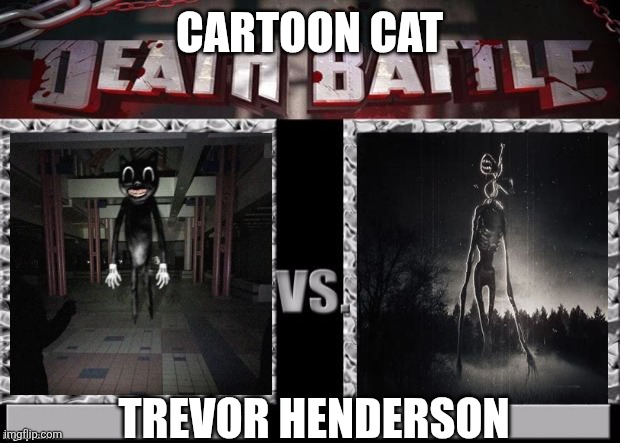 CARTOON CAT VS TREVOR HENDERSON Blank Meme Template