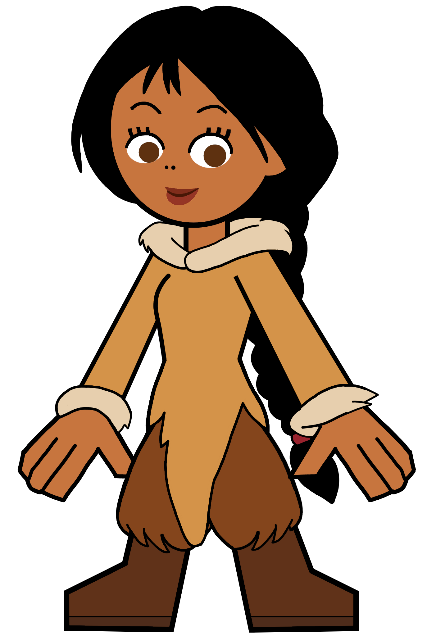 Nita The Inuk Human in Hero 108 Style Blank Meme Template