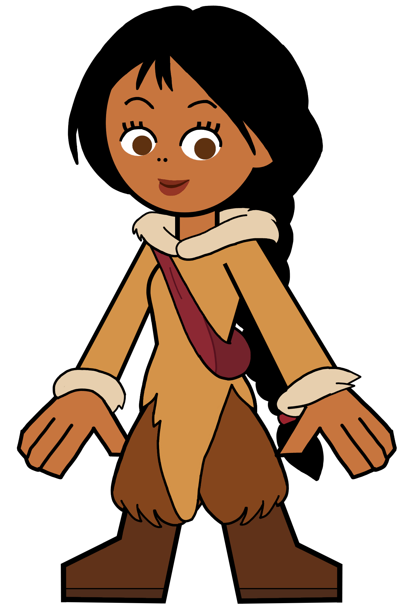 Nita The Inuk Human in Hero 108 Style Blank Meme Template