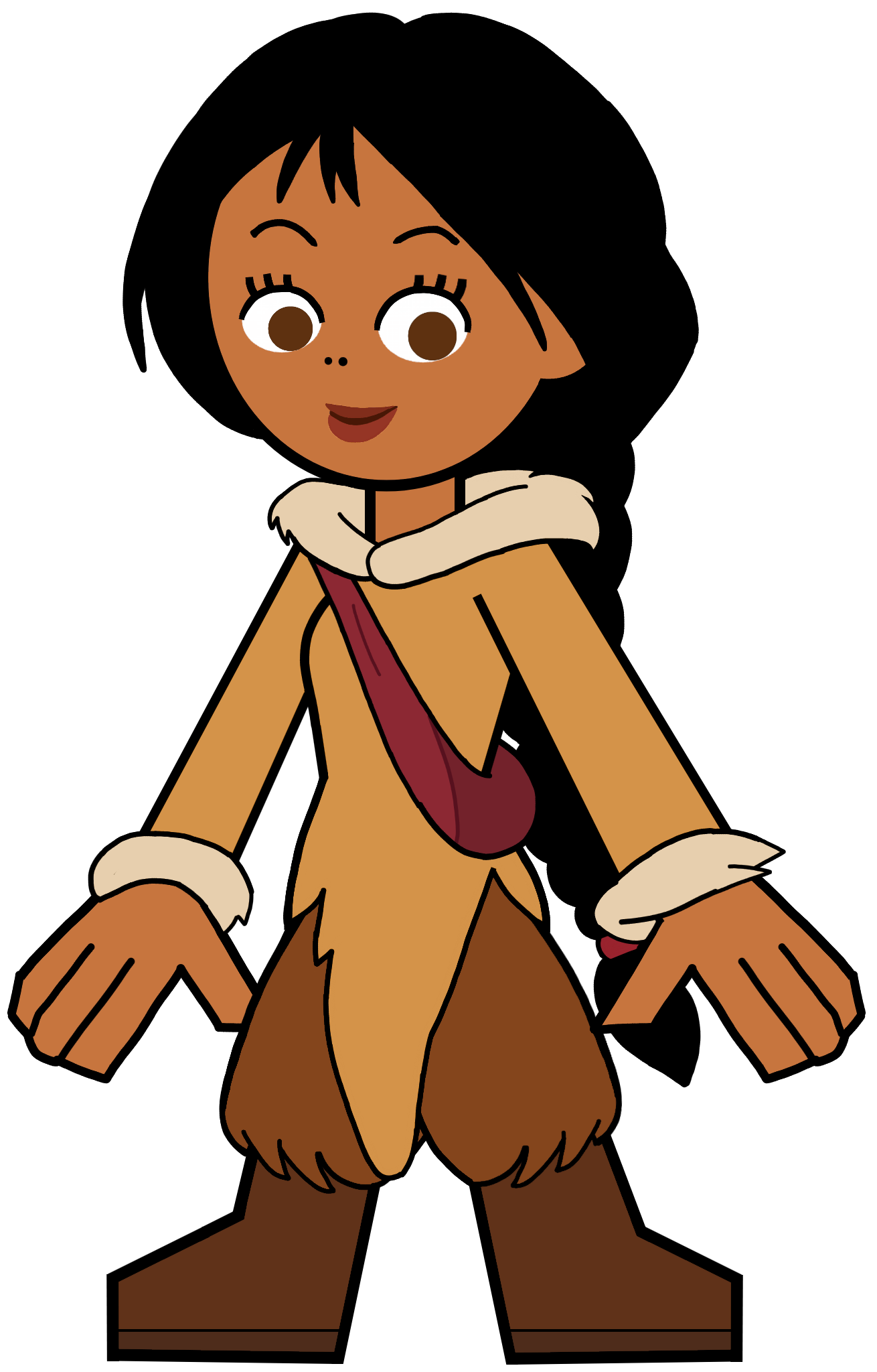 Nita The Inuk Human in Hero 108 Style Blank Meme Template