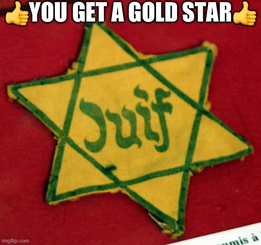 Yellow Star | ?YOU GET A GOLD STAR? | image tagged in yellow star | made w/ Imgflip meme maker