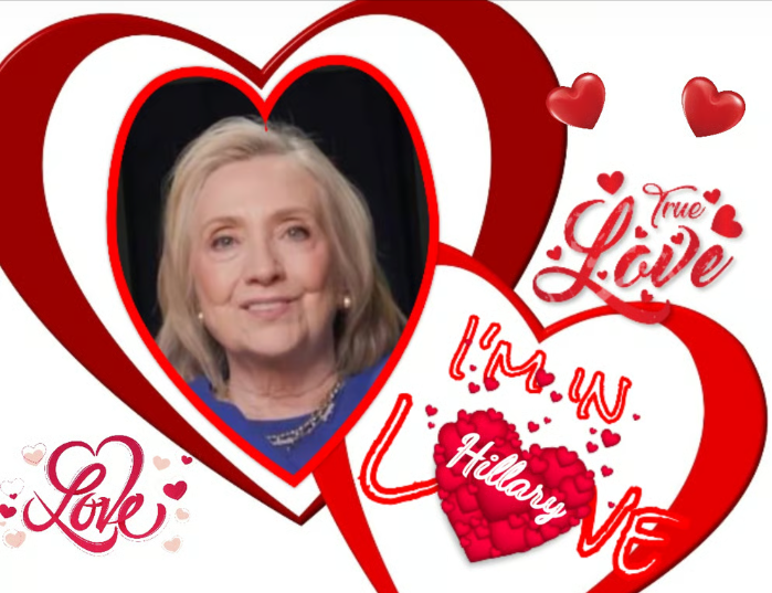 Hillary Clinton I'm in Love Blank Meme Template