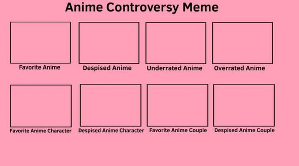 Anime life meme Blank Meme Template