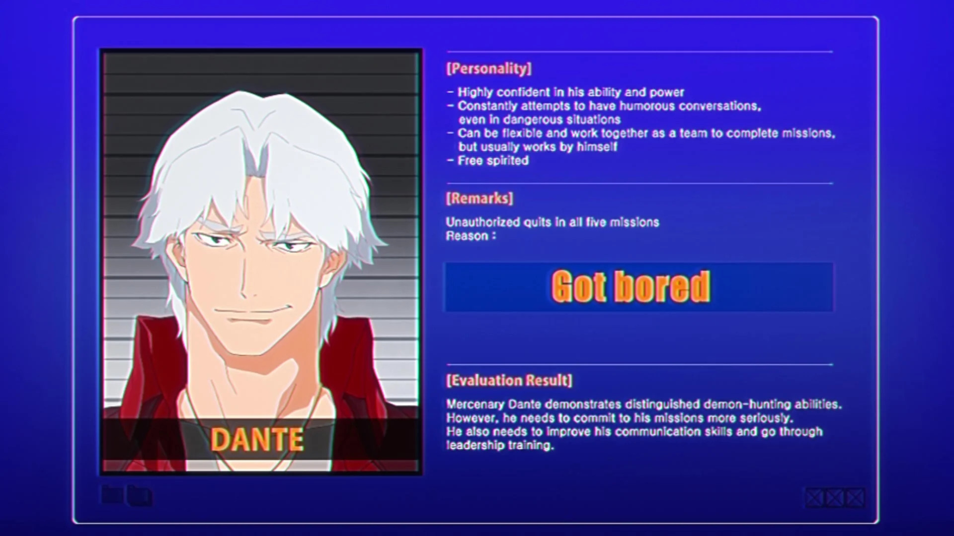 Devil may cry 25 Blank Meme Template