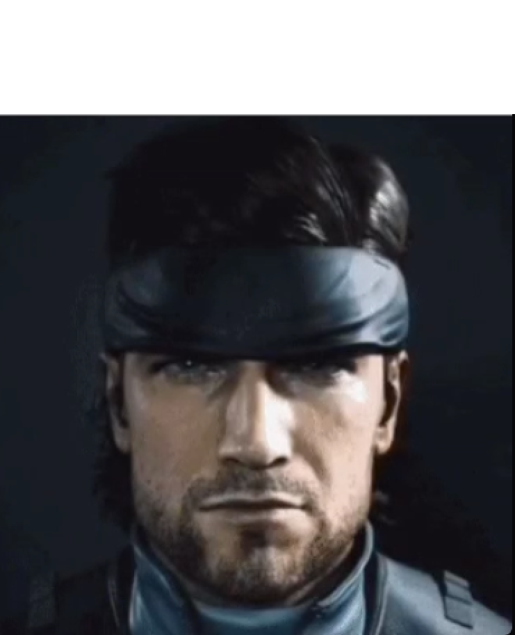 Solid Snake Blank Meme Template